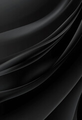 Poster - luxurious black lines on a gradient background abstract black background with smooth, flowing curves