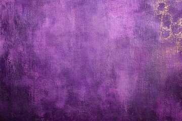 Poster - Textured purple background with gold accents abstract art painting for creative projects