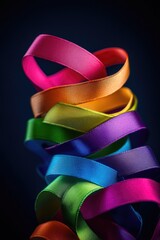 Sticker - Colorful Rainbow Ribbons