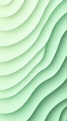 Poster - Abstract Green Wavy Layers Background Design