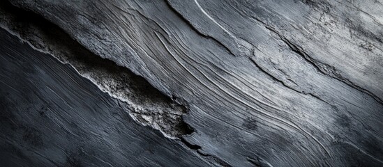 Aufkleber - Abstract close-up of textured dark wood grain with natural lines and patterns suitable for background use with Copy Space.
