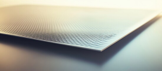 Poster - Textured abstract metallic surface with geometrical pattern and soft lighting Copy Space