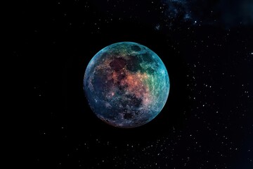 Wall Mural - bioluminescence moon background space astronomy universe.