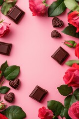 Wall Mural - Chocolate gift for Valentine’s Day celebration.