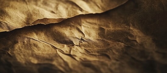 Poster - Vintage textured wrinkled brown paper background with shadows and highlights