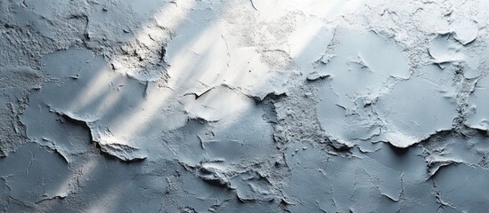 Aufkleber - Textured peeling blue wall surface with shadows and light effects, ideal for backgrounds or abstract designs. Copy Space.
