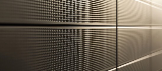 Aufkleber - Textured wall panel background with linear patterns and soft lighting Copy Space