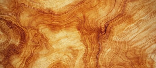 Poster - Wood grain texture with natural orange and brown patterns, close-up view.