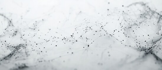 Poster - White Marble Texture with Abstract Lines Symbolizing Blockchain Technology Transparency and Global Connectivity Background for Text Space