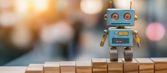 Poster - Robotic Automation Advantages Process Improvement Steps Visual Guide with Copyspace for Text and Focus on Progress Tracking