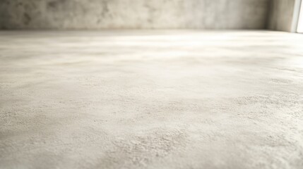 Poster - Textured aged white cement floor background with ample empty space for text and design elements in a modern setting.