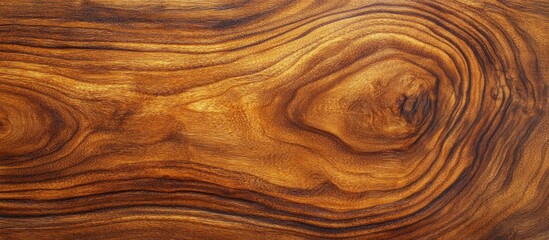 Poster - Wood grain texture background with rich brown tones and distinctive patterns featuring Copy Space for placement of text