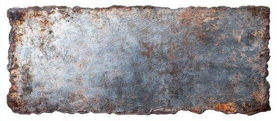 Poster - Rustic metal texture with weathered edges and distressed surfaces ideal for background design, Copy Space available.