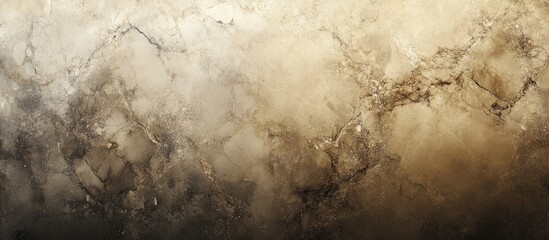 Poster - Marble texture background with brown and beige tones and natural veining patterns