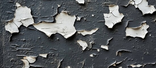 Poster - Peeling Paint Texture on Weathered Wooden Surface