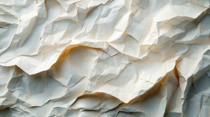 Poster - Crumpled paper texture background with empty space for text and creative copyspace for design projects or presentations