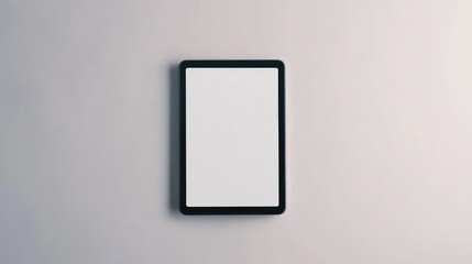 Poster - Tablet Mockup Featuring a Blank Screen Isolated on a Minimalistic Light Background for Design and Presentation Purposes