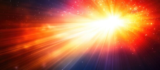 Poster - Vibrant cosmic light abstract background for digital designs with space for text and emphasis on celestial beauty and energy effects