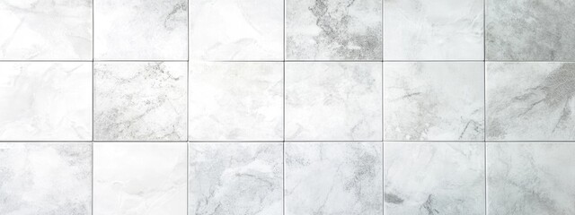 Poster - elegant white and gray marble tile texture with empty space for text or design use in background app