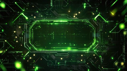 Poster - Modern Graphic Card Performance Background with Vibrant Colors and Futuristic Design for Technology and Digital Media Presentations