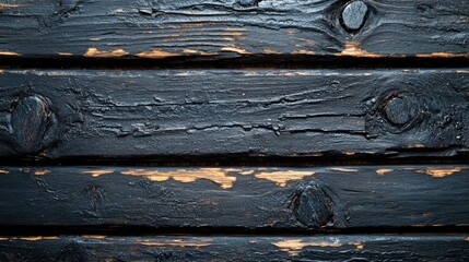 Poster - Dark textured wooden surface with deep tones and natural imperfections suitable for text overlay and design backgrounds.