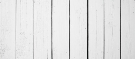 Poster - White Wooden Panel Texture Background with Ample Empty Space for Custom Text and Design Elements