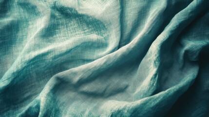 Poster - Soft Textured Fabric Background in Vintage Style Ideal for Product Presentation or Copyspace with Elegant Drapery Effect
