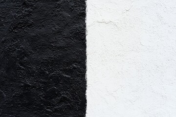 Poster - Minimalist dual tone patterns on wall indoor space abstract art soft natural light overhead perspective emphasizing duality
