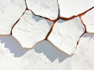 Poster - Macro shot of white stucco wall texture natural imperfections soft light architectural detail close-up view