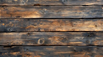Aufkleber - Aged wooden planks with natural grains textured surface and weathered look  Vintage rustic background ideal for home decor furniture design or nature inspired projects