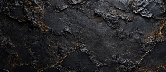 Aufkleber - Textured dark stone background with natural layers and cracks ideal for design applications and Copy Space.