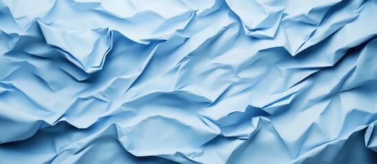 Aufkleber - Crumpled blue paper texture background with ample copy space for design elements or text