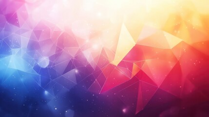 Leinwandbilder - A visually captivating abstract background featuring soft pastel colors and dynamic triangular shapes.