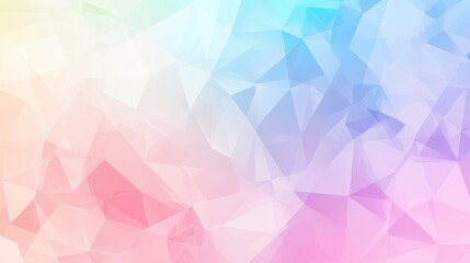 Leinwandbilder - A visually captivating abstract background featuring soft pastel colors and dynamic triangular shapes.