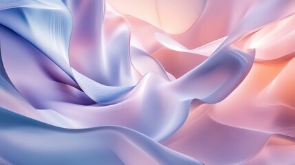 Poster - A visually captivating abstract background featuring soft pastel colors and dynamic triangular shapes.
