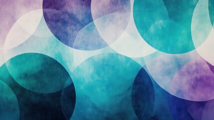 Poster - A visually captivating background featuring geometric circle shapes with a grainy texture.