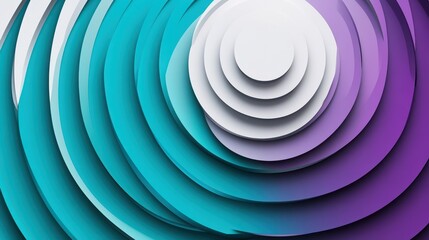 Fototapete - A visually captivating background featuring geometric circle shapes with a grainy texture.