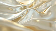 © rizkan - A smooth, flowing texture resembling silky fabric or cream, with soft golden highlights.