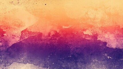 Aufkleber - An abstract grainy poster background featuring a blend of purple, orange, and beige with a noise texture. This design creates a visually engaging banner backdrop with a unique, textured appeal.