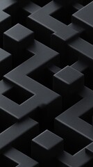 Poster - Exploring abstract maze illustrations in digital art conceptual design indoor space artistic perspective