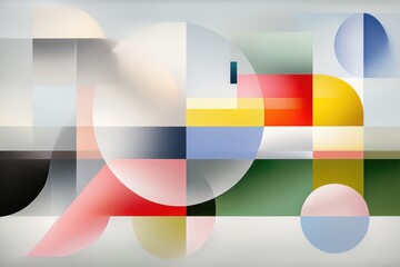 Poster - Abstract dreams illustrations of geometric shapes creative space digital art modern environment artistic perspective