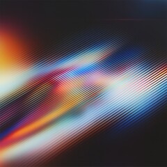 Poster - Vibrant color gradients blending in digital light abstract graphic artwork modern design bright environment diagonal view