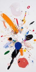 Poster - Dynamic abstract expressionism art gallery visual artwork creative space artistic perspective colorful energy