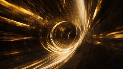 Poster - Dynamic digital light trails forming an intricate futuristic motion effect, creating a smooth sci-fi-inspired copy space.