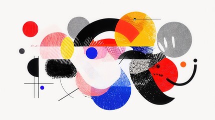 Poster - Dynamic abstract art illustrations creative studio digital design vibrant colors artistic expression contemporary