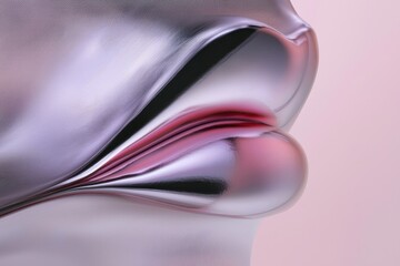 Poster - Dynamic abstract art exploration abstract space digital artwork minimalist environment close-up view fluidity concept