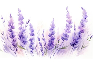 Wall Mural - Lavender border blossom flower purple.