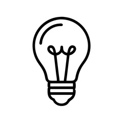 Poster - Light Bulb Vector Icon for Illumination and Innovation Representation