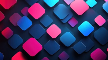 vibrant squares, digital background, app design, tech texture