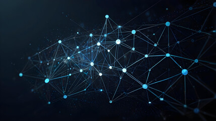 Wall Mural - abstract background, network light map